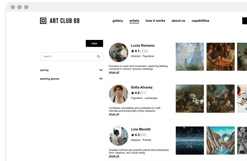 Find an artist illustration